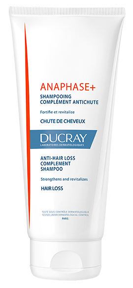 En hvid tube ANAPHASE+ shampoo mod hårtab